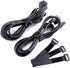 25pcs Black Reusable Fastening Cable Straps, Hook and Loop Cable Tie Down Straps 1" x 8"...