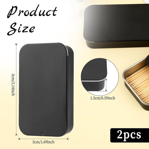 2Pack Dental Floss Portable Case Tooth Picks Dispense Refillable Glide Floss Storage Container Storage Adult Floss of Various Sizes for Portable T...