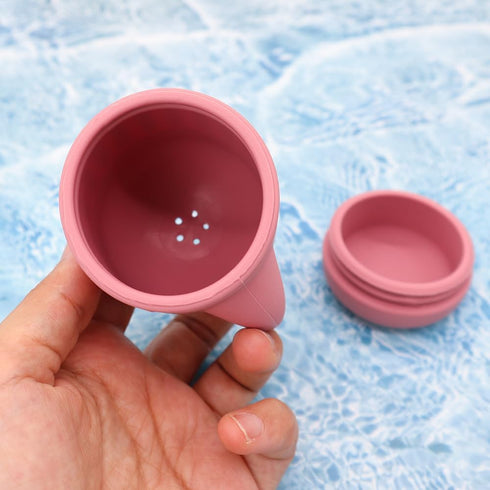 PandaEar 4 Pack Silicone Baby Bath Toys, Ocean Animals Bathtub Toys for Toddlers Infant, Swimming Shower Bath Tub Toys for Boys and Girls, Non Tox...