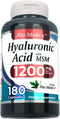 FITO MEDIC'S Lab - Hyaluronic acid capsules - with MSM- 1200 mg per serving, 180 Capsules, Supports Skin Hydration, Joints Lubrication and Antioxi...