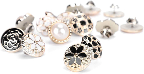 Cover Up Button Pins, 30PCS Brooch Pins for Clothes, Safety Brooch Buttons, Accidental Exposure Prevention Invisible Buttons for Women Girls Cloth...