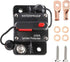 RED WOLF 100A Amp Circuit Breaker W/6 Gauge Battery Ring Terminal Connector Manual Reset Switcher for Boat Trolling Motor Marine ATV Car Stereo Au...