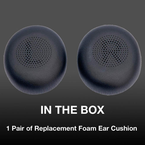 Ear Cushions Pads for Jabra Evolve2 65, Elite 45h, Evolve2 40, Bluetooth and Corded USB Headsets, Global Teck 2pk Replacement Spare Leatherette Ea...