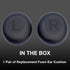 Ear Cushions Pads for Jabra Evolve2 65, Elite 45h, Evolve2 40, Bluetooth and Corded USB Headsets, Global Teck 2pk Replacement Spare Leatherette Ea...