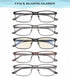 EYECEDAR 5-Pack Reading Glasses for Men Metal Frame Spring Hinges with Computer Readers 2.50...