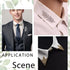 PH PandaHall 8pcs(4 Pairs) 4 Colors Triangle/Leaf Shape Alloy Brooches Hollow Pattern Shirt Collar Brooch Unisex, Antique Bronze/Golden/Silver/Ros...