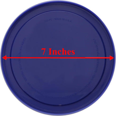 Pyrex 322-PC Blue Round Plastic Mixing Bowl Lid (Will NOT fit Pyrex 7201 Glass Dish), Made in the USA...