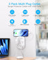 2 Pack Surge Protector Outlet, Multi Plug Outlet Adapter with 6 Wall Outlets 2 USB Wall Charger (1 USB C Port), Wall Outlet Extender, Multiple Out...
