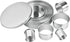 Round Cookie Press Set, 12 Graduated Circle Pastry Press, Heavy Duty Commercial Grade 18/8 304 Stainless Steel Cookie And Dough Press...