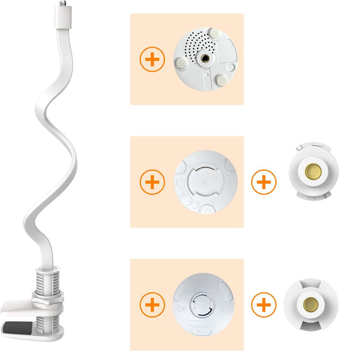 Baby Monitor Mount, Versatile Flexible Baby Monitor Stand Easy to Install, Baby Camera Mount Compatible with VT302 and Most Baby Monitors, without...