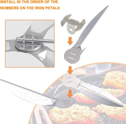 22-1/2-Inch One-Touch Cleaning System Kit, 7444 Replacement Parts-Grill Damper for Weber Grill, Also for Master-Touch Series, Performer Series, an...