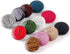 10 Pcs Round Resin Buttons Striped Buttons for Overcoat Sewing Accessories (Red, 21mm)...