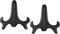 uxcell 2pcs 5" Easel Plate Holder, Wood-like Plastic Folding Display Stand Black for Decorative Picture Frame...