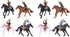 Western Figures, Model Action Figures, Horse Riding Plastic Indians Figurines Figures Playset, 8 Pieces...
