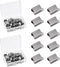 PATIKIL 0.6" x 0.4" Binder Clips, 100 Pcs Reusable Metal Refill Clip Binding for Clam Clip Dispenser, Silver Tone...