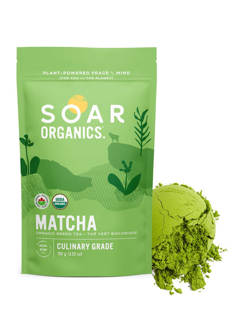 Soar Organics - Culinary Grade Matcha Green Tea Powder - Authentic Japanese Origin - For Lattes, Smoothies & Baking (3.52 oz)...