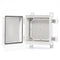 QILIPSU Hinged Cover Stainless Steel Latch 150x150x90mm Junction Box with Mounting Plate, Universal IP67 Project Box Waterproof DIY Electrical Enc...