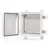 QILIPSU Hinged Cover Stainless Steel Latch 150x150x90mm Junction Box with Mounting Plate, Universal IP67 Project Box Waterproof DIY Electrical Enc...