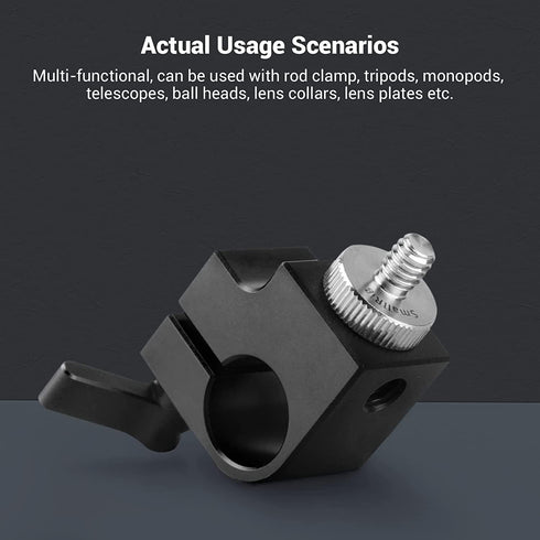 SMALLRIG 1/4" to 1/4" Male Threaded Screw Adapter Double Head Stud for Camera Cage Monitor LED Microphone, Pack of 2-828...