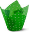 Polka Dot Green Tulip Baking Cups Cupcake Liners Muffin Liners Greaseproof Paper (100, Polka Green)...