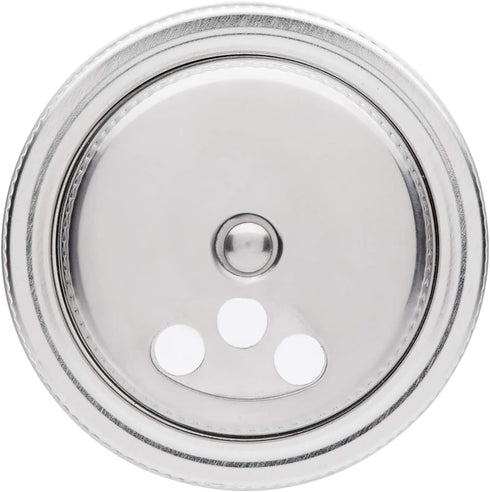 Jarware Stainless Steel Spice Shaker, Regular Mouth Mason Jar Spice Lid...