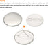 PATIKIL 0.98inch Button Parts, Blank Button Making Supplies,10Pcs Round Badge Parts DIY Pin Maker Kit for Button Maker Machine with Metal Cover Pl...