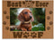 KATE POSH - Best Dog Ever - Dog Paws and Bones Wood Picture Frame (5x7-Horizontal)...