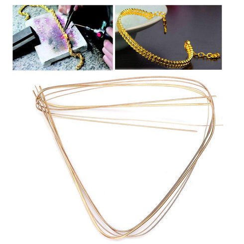 4pcs 0.5mm 0.7mm 1.0mm 1.5mm Gold Silver Copper Welding Rods,Flexible and Durable Soldering Wire for Jewelry Making Kit Welding Materials...