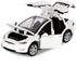 Toy Car Model X, Pull Back Car Toys Alloy Vehicles with Lights and Sound 1:32 Scale Model Car (White)...