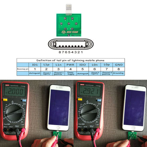 3Pcs/Set Mobile Phone Battery Power Charging Dock Flex Tester Repair Tool for Android Type C Testing Tool Set...