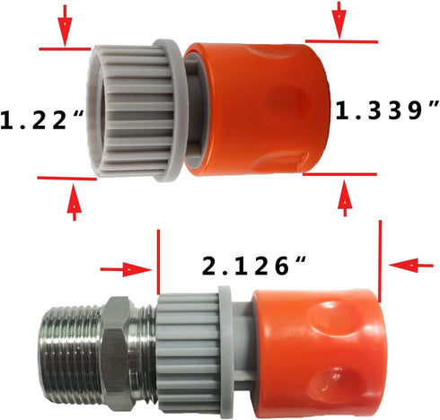 Quick Coupler for Portable Pool Vacuum Jet Underwater Cleaner for Inflatable Pool Vacuum Mini Pool Vacuum Pool Leaf Vacuum...