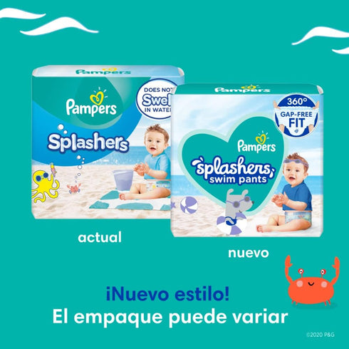 pampers splashers swim diapers medium 11 ct...