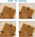 100 Pieces Metal Picture Frames Turn Button Fasteners with 100 Pieces Screws, Picture Frame Hardware Backing Clips Picture Turn Button Frame Pictu...