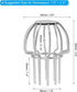 PATIKIL Gutter Guard, 304 Stainless Steel Down Pipe Filter, Anti-Blocking Line Cap Drain Cover Downspout Protector for Blockage Leaves Debris, 2 I...