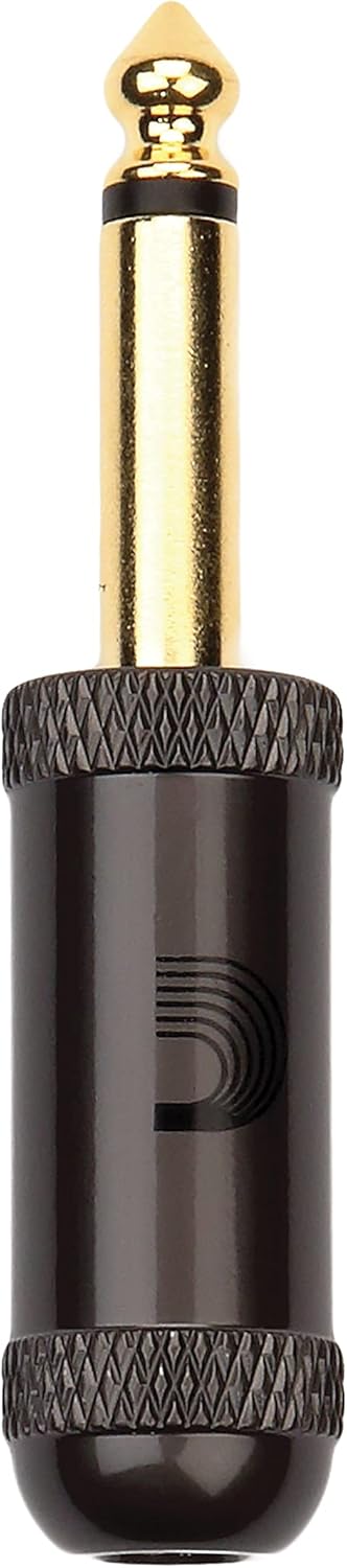 D'Addario Accessories Guitar Cable Plug - Solderless Plug for Making Guitar Cables - Gold Plated - Cable Station - 1/4 Inch/6.35 MM - Straight - 1...
