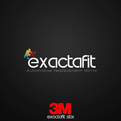 exactafit 8225L Driver Side Mirror Glass Replacement Repair Compatible With 2007-2014 Volvo C30, C70, S40, S60, S80, V50, V70...