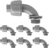 3/4 Inch NPT Liquid Tight Connector 90 Degree Nonmetallic Electrical PVC Conduit Connector Fitting(6Pcs)...