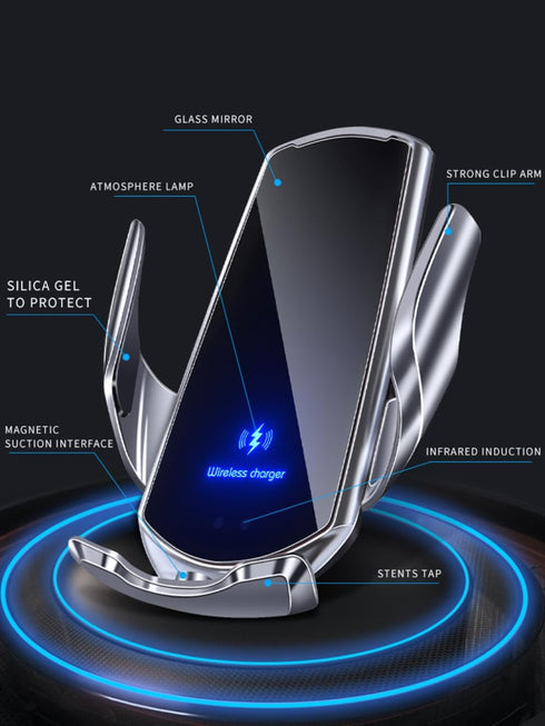 Wireless Car Charger, SIHENMY 15W Fast Wireless Charger for car Auto-Clamping, fit for iPhone 15 14 13 12 11 Pro Max Xs, Samsung Galaxy S23 Ultra ...