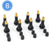 8Pcs Premium TR413 Tubeless Tire Valve Stems, Black Rubber Snap-in Tire Valve Stem, Universal for Tubeless 0.453 inches 11.5mm Rim Holes...