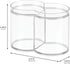 iDesign Round Plastic Canister Cosmetic Organizer with Top Tray Lid for Added Storage, The Clarity Collection – 6.12” x 3.62” x 4.35”, Clear...