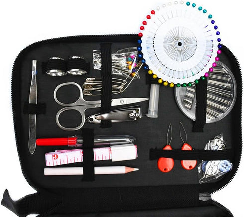 MrXLWhome Sewing Kit, 130pcs Premium Travel Sewing Kit for Adults, Needle and Thread Kit, Upgrade Sewing Repair Kits for Beginners Home Travel, Co...
