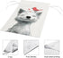 Small Joyful Dog with A Bird on Its Head Garden Flag Cute Animal House Yard Flag Seasonal Holiday Outside Holiday Decoration Home Decor Double Sid...