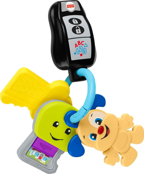 Fisher-Price Baby & Toddler Toy Laugh & Learn Play & Go Keys with Lights & Music for Pretend Play Infants Ages 6+ Months...