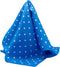 Polka Dot Pocket Square - 17" Handkerchief - 12mm Silk Twill - Royal Blue - 100% Silk...