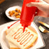 CONDRA FIELD Condiment Sauces Squeeze Bottles - (3Pcs-13.5oz),with Leak-Proof Cap and Scale Line.Plastic Squeeze Squirt Bottles for Ketchup,Mustar...