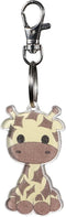 Baby Giraffe Keychain - Charm for Purse Diaper Bag Tote Bag Kids Backpack Keychain...