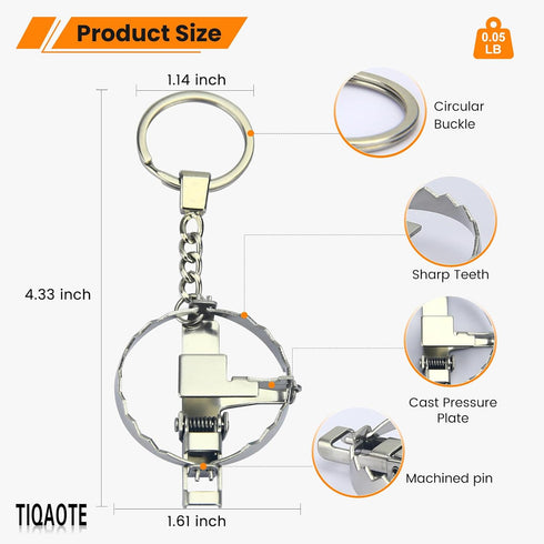 MINI Bear Trap Keychain That Works Fun Trick Mouse Trap 1 PIECE...