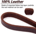 Leather Dog Leash 4ft x 3/4 inch, Heavy Duty Dog Leash, Strong Sturdy Genuine Leather Braided Dog Leash, Soft and Comfortable Leather Leash for La...