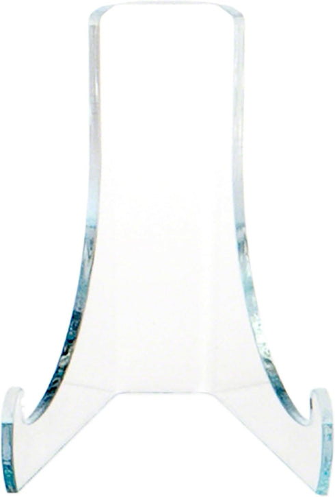 Plymor Clear Acrylic Flat Back Easel with Deep Support Ledges, 3" H x 2.25" W x 2.5" D (2 Pack)...