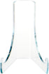 Plymor Clear Acrylic Flat Back Easel with Deep Support Ledges, 3" H x 2.25" W x 2.5" D (2 Pack)...